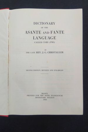 Dictionary of the Asante and Fante Language image number 1