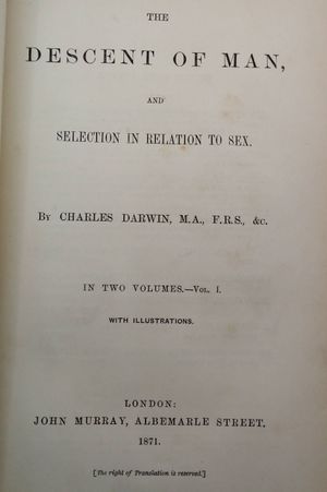 The Descent of Man and Selection in the Relation to Sex image number 1