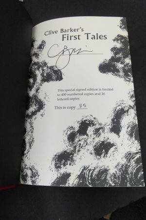 Clive Barker's First Tales image number 1