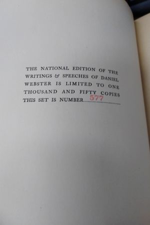 The Writings and Speeches of Daniel Webster in Eighteen Volumes (Vol XIV) image number 1