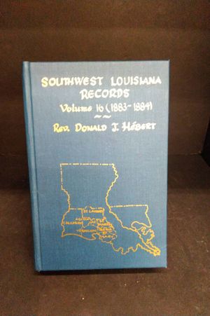 Southwest Louisiana Records Volumes 16 (1883-1884) image number 0