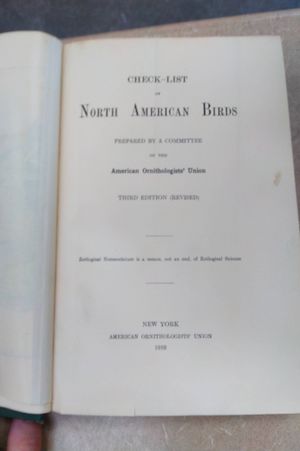The A.O.U. Check-List of North American Birds Third Edition image number 1