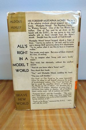 Aldous Huxley BRAVE NEW WORLD 1932 Doubleday, Doran & Co., NY First Edition [Hardcover] unknown image number 1