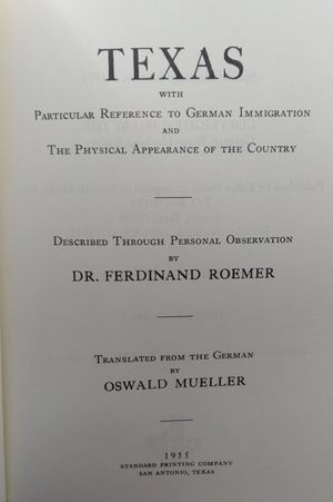 Texas with Particular Reference to German Immigration and the Physical Appearance of the Country image number 1