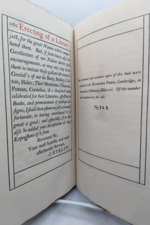 Instructions concerning erecting of a library, presented to My Lord the President De Mesme 1903 [Leather Bound] image number 2