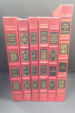 THE JIM CORBETT COLLECTION. Six Volumes. [Complete Set] Limited Edition.CARPET SAHIB: A LIFE OF JIM CORBETT, MY INDIA, THE TEMPLE TIGER: AND MORE MAN- image number 0
