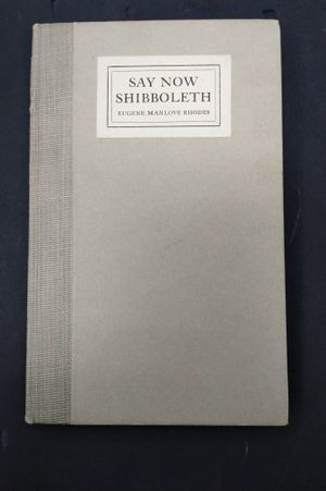 Say Now Shibboleth. image number 0