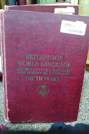 New practical Standard Dictionary of the English Language, Britannica World Language Edition, 2 Volume Set image number 0