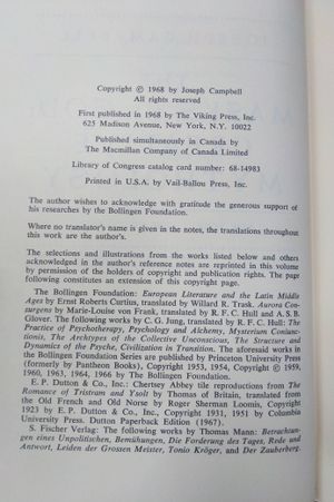 The Masks of God: Creative Mythology First edition by Campbell, Joseph published by Viking Adult Hardcover image number 2