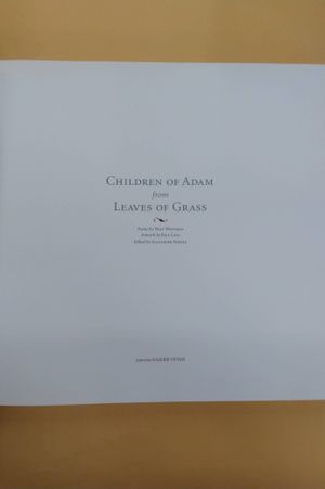 Walt Whitman and Paul Cava / Children of Adam from Leaves of Grass (English and German Edition) image number 0