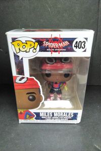 Funko Pop Marvel: Animated Spider-Man Movie - Miles Morales with Cape Collectible Figure, Multicolor