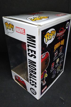 Funko Pop Marvel: Animated Spider-Man Movie - Miles Morales with Cape Collectible Figure, Multicolor image number 1