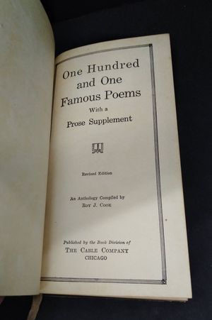 One Hundred and One Famous Poems With A Prose Supplement image number 1