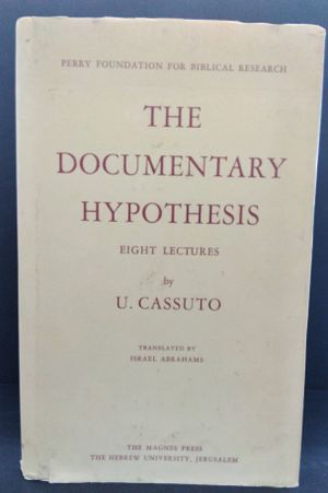 The Documentary Hypothesis and the Composition of the Pentateuch - Eight Lectures image number 0