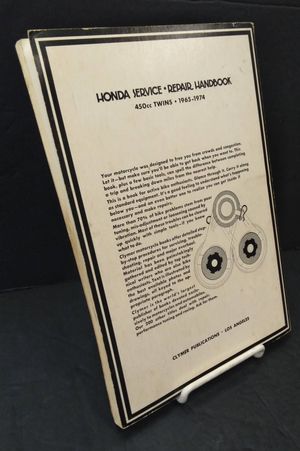 Honda Service Repair Handbook: 450cc Twins (1965-1974) image number 1