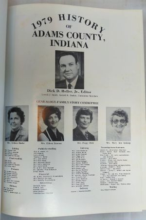 The 1979 History of Adams County, Indiana image number 1