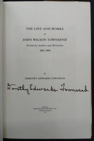 Stories of Kentucky from the Life and Works of John Wilson Townsend image number 1