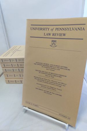 University of Pennsylvania Law Review Volume 140 Numbers 1-5 image number 0