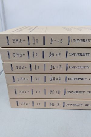 University of Pennsylvania Law Review Volume 140 Numbers 1-5 image number 2