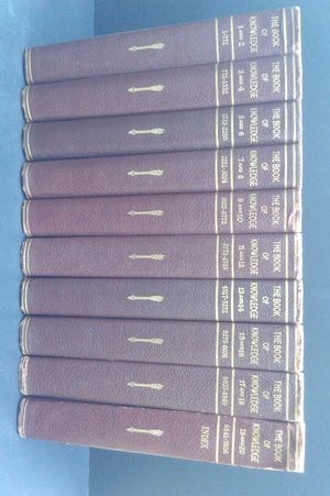 The Book of Knoweldge Children's Encyclepedia Complete Set (10 Volumes, 1 - 20) image number 0