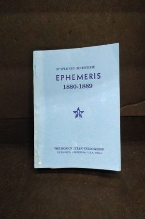 Ephemeris 1890 image number 0