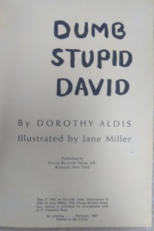 Dumb Stupid David image number 2