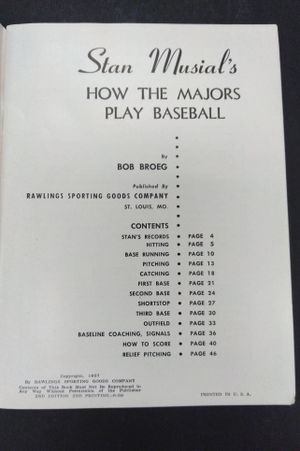 Stan Musial's "How the Majors Play Baseball" image number 1