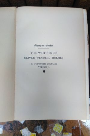 The Writings of Oliver Wendell Holmes image number 2