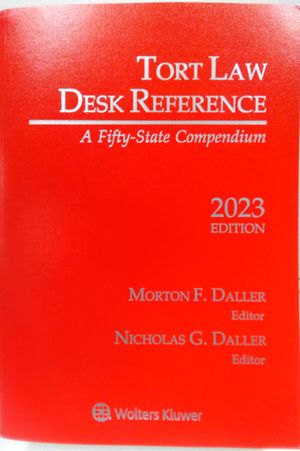 Tort Law Desk Reference: A Fifty-State Compendium image number 0