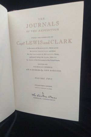 The Journals of the Expedition Under the Command of Captains Lewis and Clark Volume Two image number 2