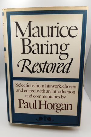 Maurice Baring Restored: Selections from His Work, image number 0