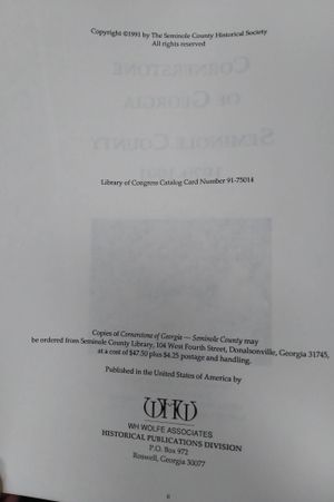 Cornerstone of Georgia: Seminole County 1920-1991 image number 1