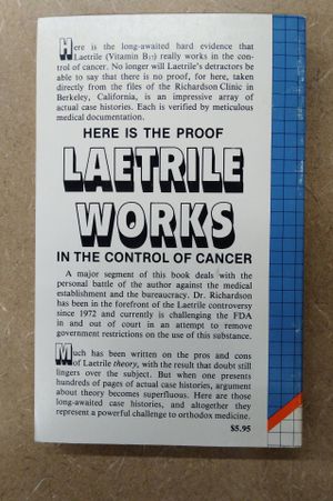 Laetrile case histories: The Richardson Cancer clinic experience image number 1
