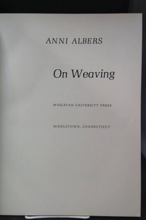 On Weaving image number 1