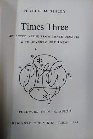Times Three: Selected Verse From Three Decades With Seventy New Poems image number 1