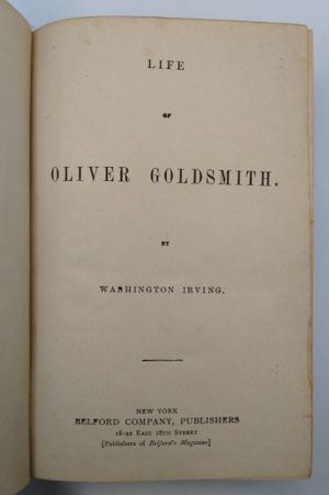 Life of Oliver Goldsmith / Mahomet and His Successors / Moorish Chronicles image number 1