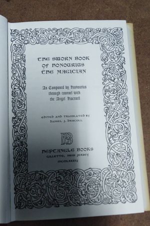 The Sworn Book of Honourius the Magician image number 1
