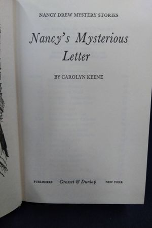 Nancy's Mysterious Letter (Nancy Drew, Book 8) image number 1
