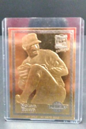 Nolan Ryan Express 27th Anniversary Double Gold MLB Baseball Card image number 0