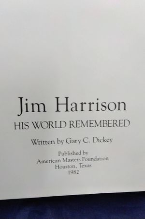 Jim Harrison His world Remembered image number 2