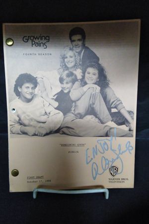 Growing Pains First Draft Script Season 4 Episode 6 (Homecoming Queen) Signed by Alan Thicke image number 0