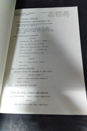 Growing Pains First Draft Script Season 4 Episode 6 (Homecoming Queen) Signed by Alan Thicke image number 2