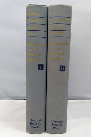 Developments to the Rorschach Technique in 2 Volumes image number 1