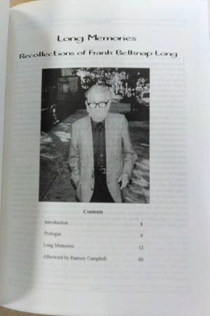 Long Memories: Recollections of Frank Belknap Long image number 1