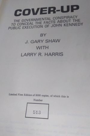 Cover-Up : The Governmental Conspiracy to Conceal the Facts about the Public Execution of John Kennedy image number 2
