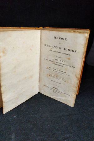 Memoir of Mrs. Ann H. Judson image number 0