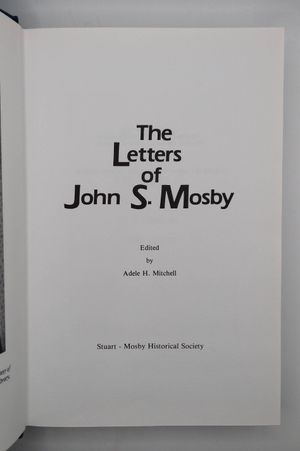 The Letters of John S. Mosby image number 1
