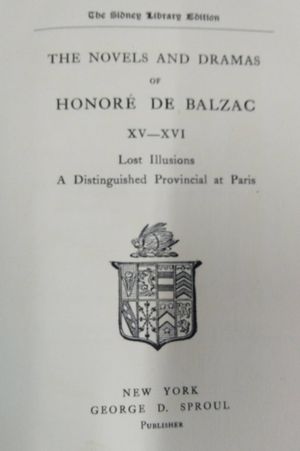 The Works of Honore de Balzac XV-XVI image number 1