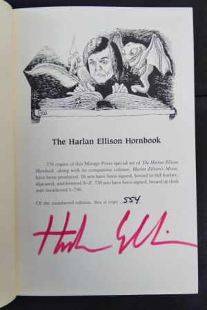 Harlan Ellison Movie / The Harlan Ellison Hornbook image number 2