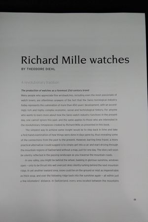 Richard Mille: Monographie I image number 1